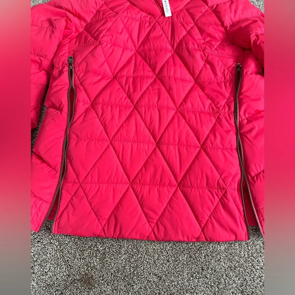 lululemon athletica Pink Hooded Quilted Puffer Jacket